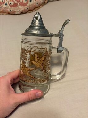Vintage BMF glass beer stein from Germany